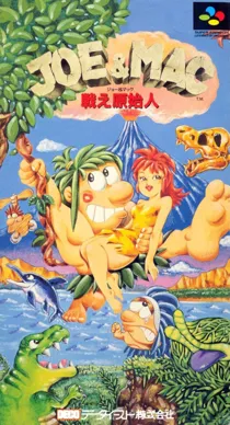 Joe & Mac - Tatakae Genshijin (Japan) box cover front